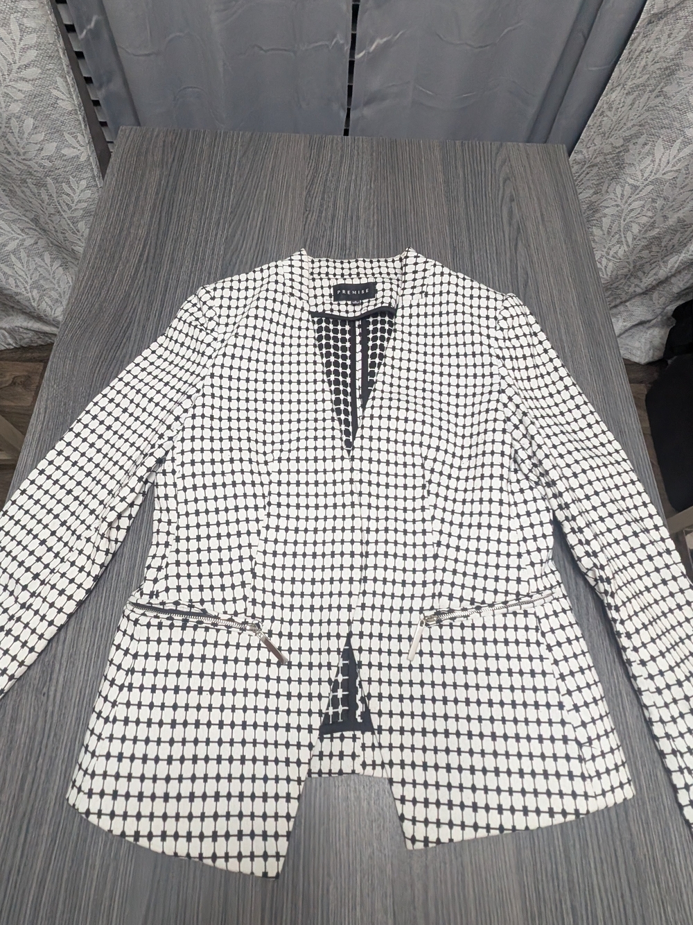 Black & White Patterned Blazer